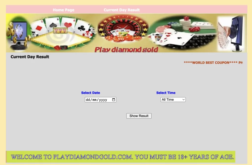 play diamond gold result link